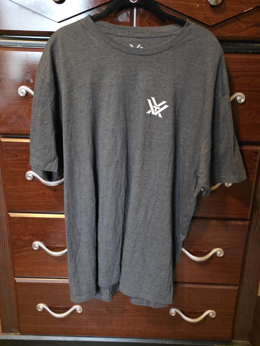 Men's 2xl Charcoal VORTEX Logo Crewneck T-Shirt